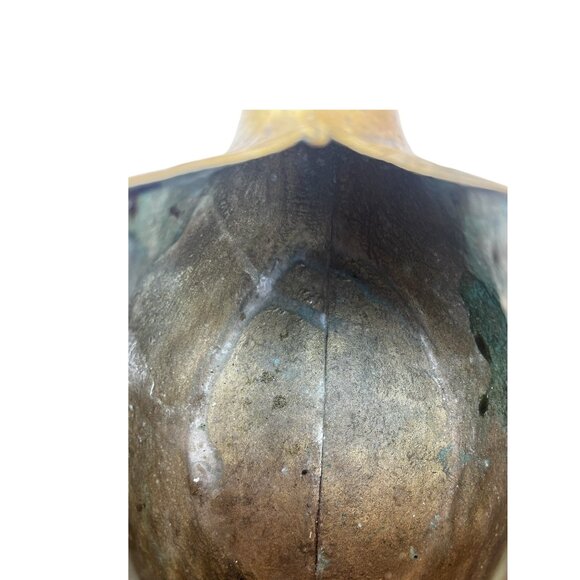 Solid Brass Swan Figurine Planter Vase Candle Holder 10" T Vintage Made in Korea - Picture 12 of 12